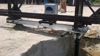 Купить сваи для ворот в Октябрьский. Заказать ворота на сваях под ключ от 22082 руб